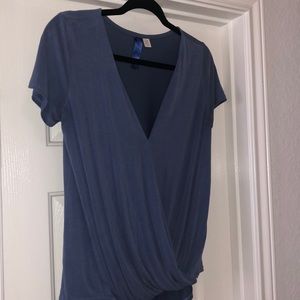 Blue Women’s Wrap Shirt